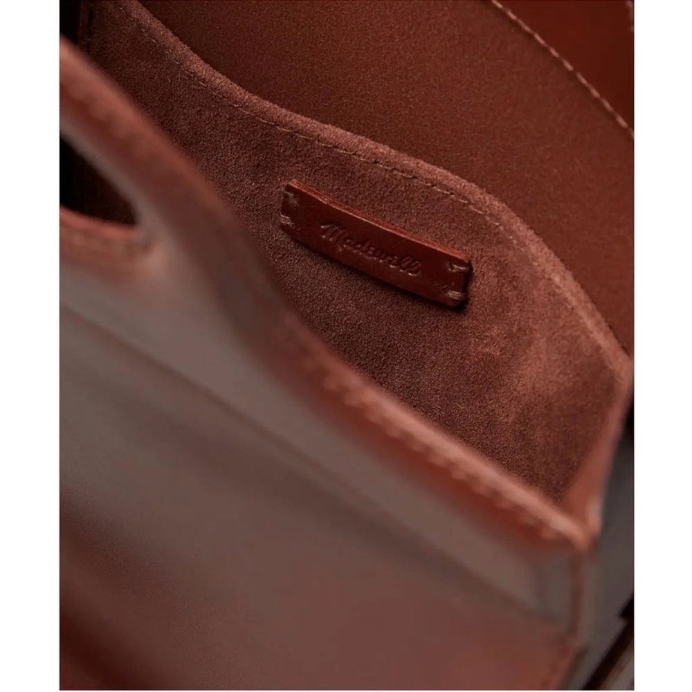 NWT Madewell The Toggle Crossbody Bag In Cherry Wood - Picture 3 of 12